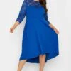 London Curve Sweetheart Midi - Jurk - Blue