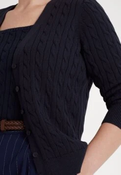 Katsaj Long Sleeve Cardigan - Vest - Lauren Navy -Mode Kledingwinkel cfeb373036f2447b9cdb46dadc37ae54