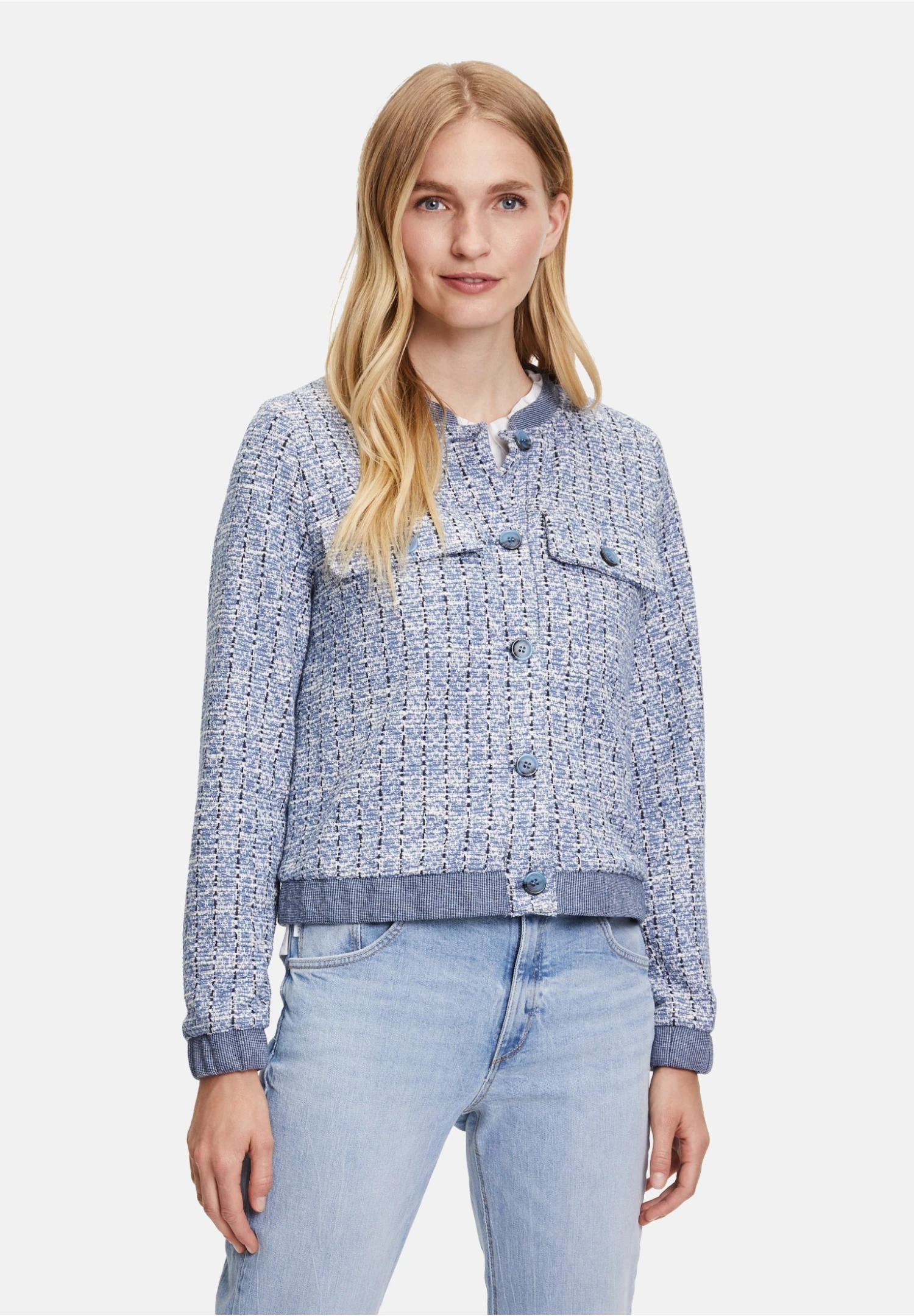 Mit Rundhalsausschnitt - Lichte Jas - Light Blue Dark Blue 3 Mit Rundhalsausschnitt - Lichte Jas - Light Blue Dark Blue