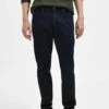 Selected Homme Dunkle - Straight Leg Jeans - Blue Black Denim