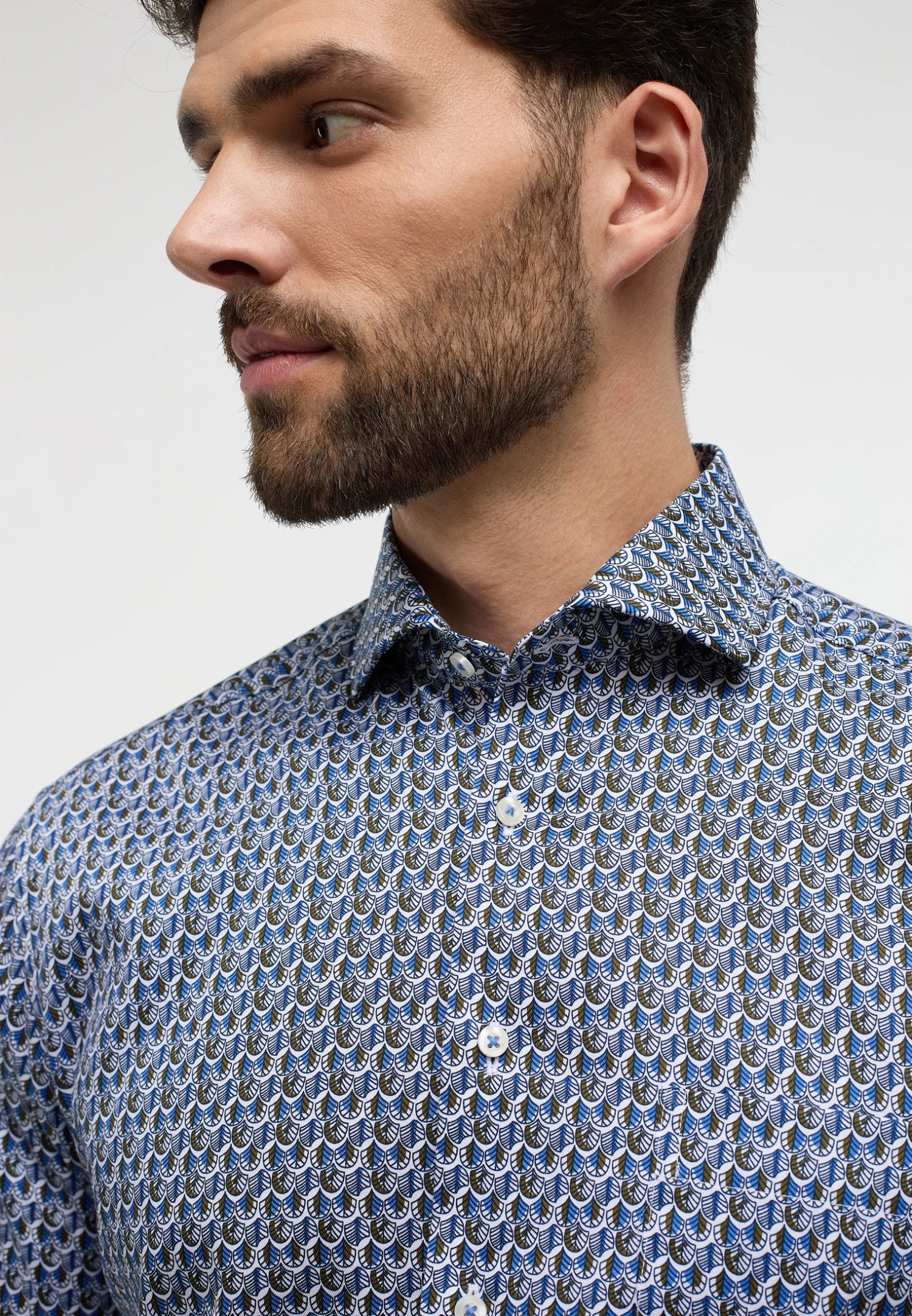 Eterna Modern Fit - Overhemd - Blau 5 Eterna Modern Fit - Overhemd - Blau - Afbeelding 3