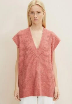 TOM TAILOR Denim T-Shirt Basic - Peach Pink Melange