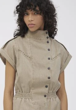 Ikks Nietenbesetztem Stehkragen - Spijkerjurk - Light Khaki -Mode Kledingwinkel d398ea966da645a6a64326deb7477642