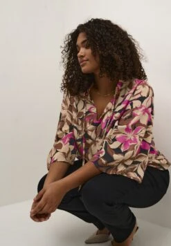 Dory - Blouse - Shoking Pink Flower Print -Mode Kledingwinkel d3aa5f0d295c4142b8b9fe29b0a2c6a9