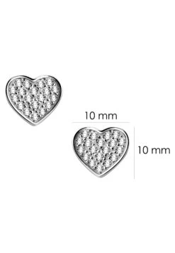 Heart - Oorbellen - Silver -Mode Kledingwinkel d3e640bbeaae4c6f87517fe90cc36796