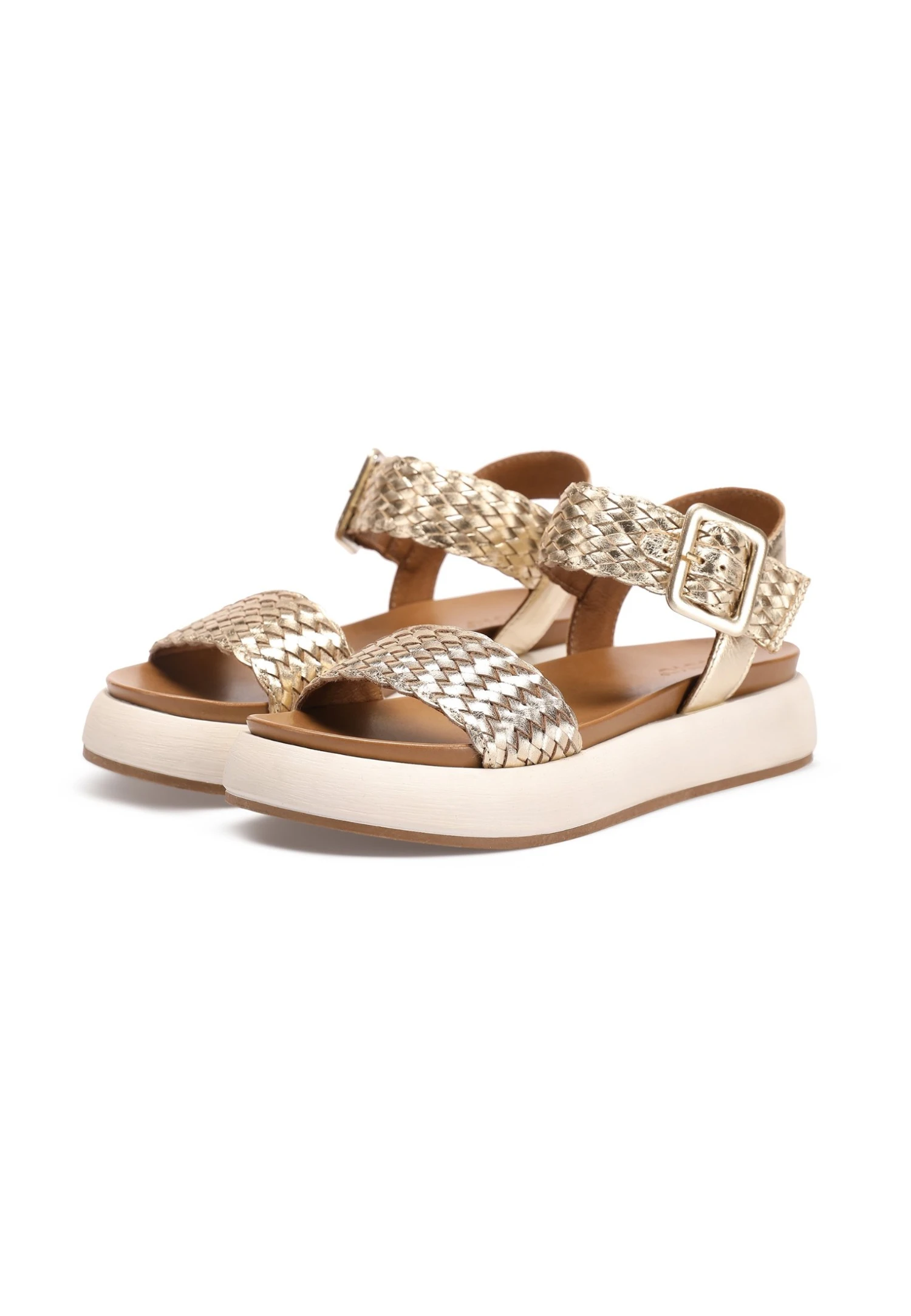 Inuovo Sandalen Met Plateauzool - Gold-Crema Gca 5 Inuovo Sandalen Met Plateauzool - Gold-Crema Gca - Afbeelding 3