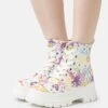 Buffalo Vegan Aspha Lace Up Hi - Enkellaarsjes Met Plateauzool - White Graffiti -Mode Kledingwinkel d9829a629c894b049c6c8df31d9e4504