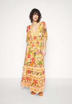 Farm Rio Rio Tapestry Dress - Maxi-Jurk - Rio Tapestry Yellow -Mode Kledingwinkel da23790dcbf7495095087c2c6e0caec9