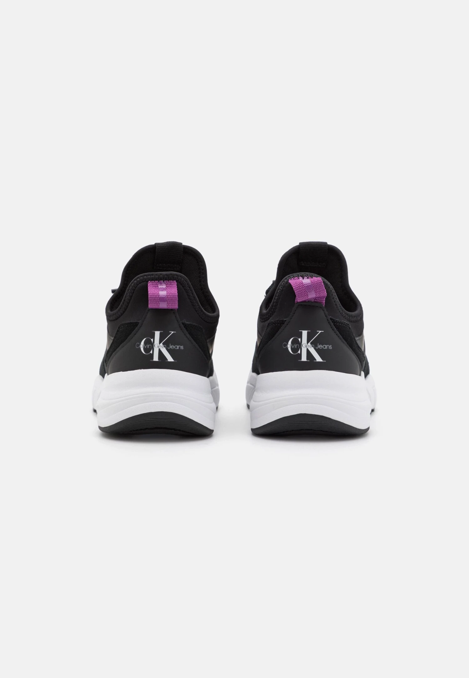 Calvin Klein Jeans Retro Tennis Sock- Sneakers Laag - Black/Amethyst 6 Calvin Klein Jeans Retro Tennis Sock- Sneakers Laag - Black/Amethyst - Afbeelding 4
