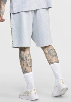 SikSilk Gothic Side Taping - Shorts - Grey -Mode Kledingwinkel de8a7f00583b4e2d9d3a68fadd561d08