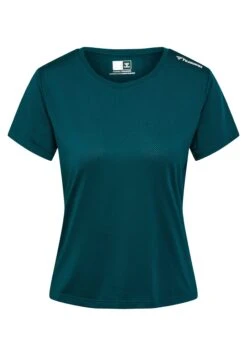 Hummel Aura - T-Shirt Basic - Deep Teal -Mode Kledingwinkel ded00039b4ec466eb61b3e555a0ae40e