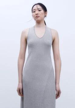 ADOLFO DOMINGUEZ V-Shaped Crew Neckline Long - Etui-Jurk - Black And White -Mode Kledingwinkel e116586b733c4630a68233b572ede7fe