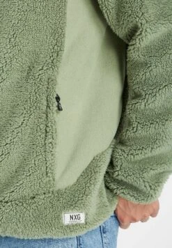 Sweater Met Rits - Green Spray -Mode Kledingwinkel e18dc3b725454d8cbfdf0209423dbd5a