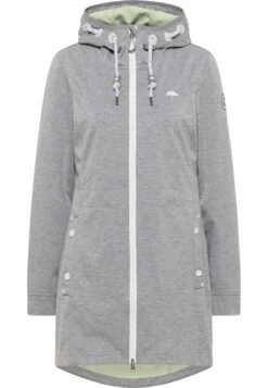 Schmuddelwedda Funktions - Outdoorjas - Grau Melange Hellgrün -Mode Kledingwinkel e1ccd6ac4b7e4d1fb08e127a9bc6824e