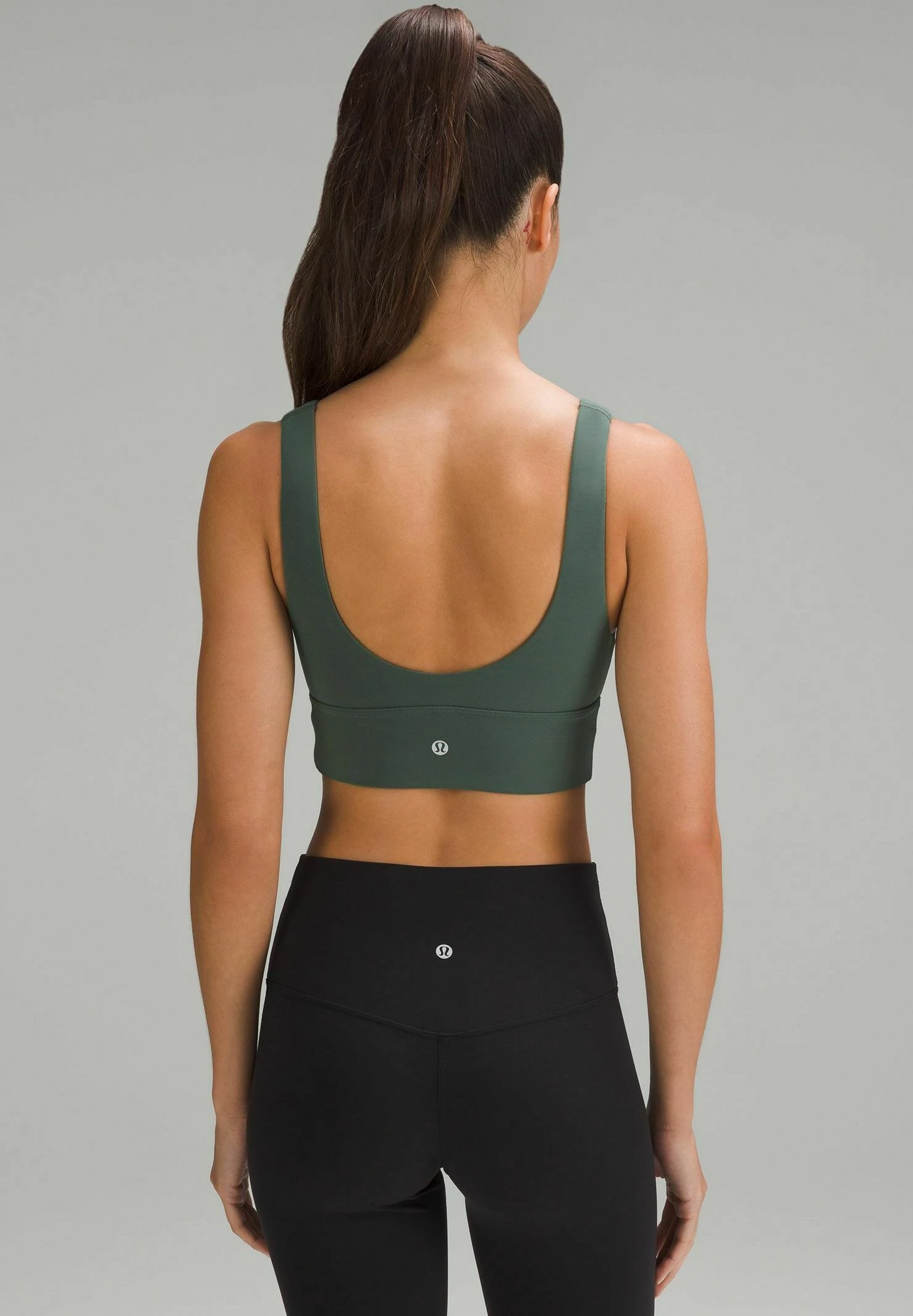 Lululemon Align V-Neck C/D Black - Sport-Bh Met Light Support - Dark Forest 5 Lululemon Align V-Neck C/D Black - Sport-Bh Met Light Support - Dark Forest - Afbeelding 3