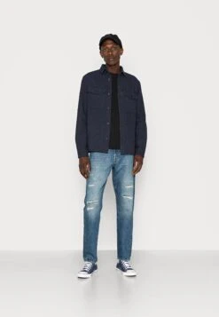 JACK&JONES Premium Jprmark Overshirt - Overhemd - Navy Blazer -Mode Kledingwinkel e3754f076a3640bf9bcf0dd993a80697