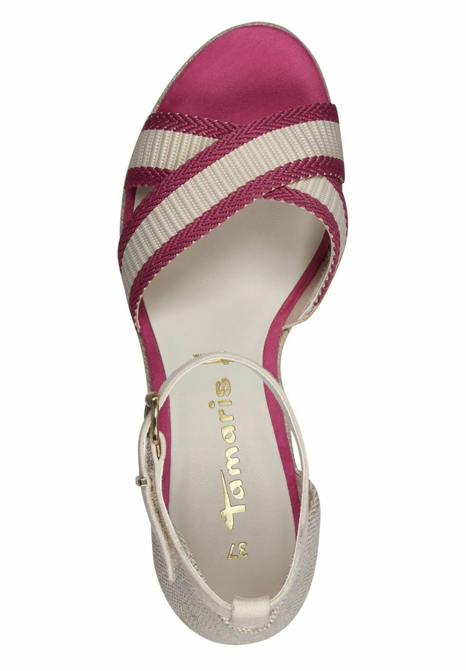 Tamaris Sandalen Met Sleehak - Raspberry 5 Tamaris Sandalen Met Sleehak - Raspberry - Afbeelding 3