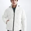 DeFacto Regular Fit- Winterjas - White