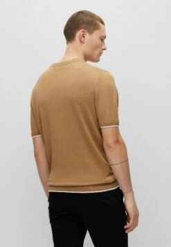 Boss T-Shirt Basic - Beige -Mode Kledingwinkel e6e0e8d0cf7f45199cf44d95de4650e2