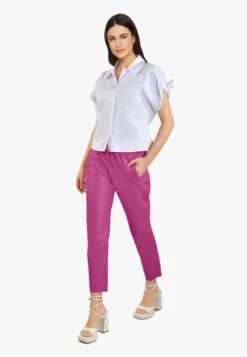 Oakwood Gift - Leren Broek - Mauve -Mode Kledingwinkel e82f4665108e4058ab3910c5725cd4a8