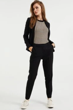 WE FASHION Chino - Black -Mode Kledingwinkel e9234b2daed6448abb057c66429139bb