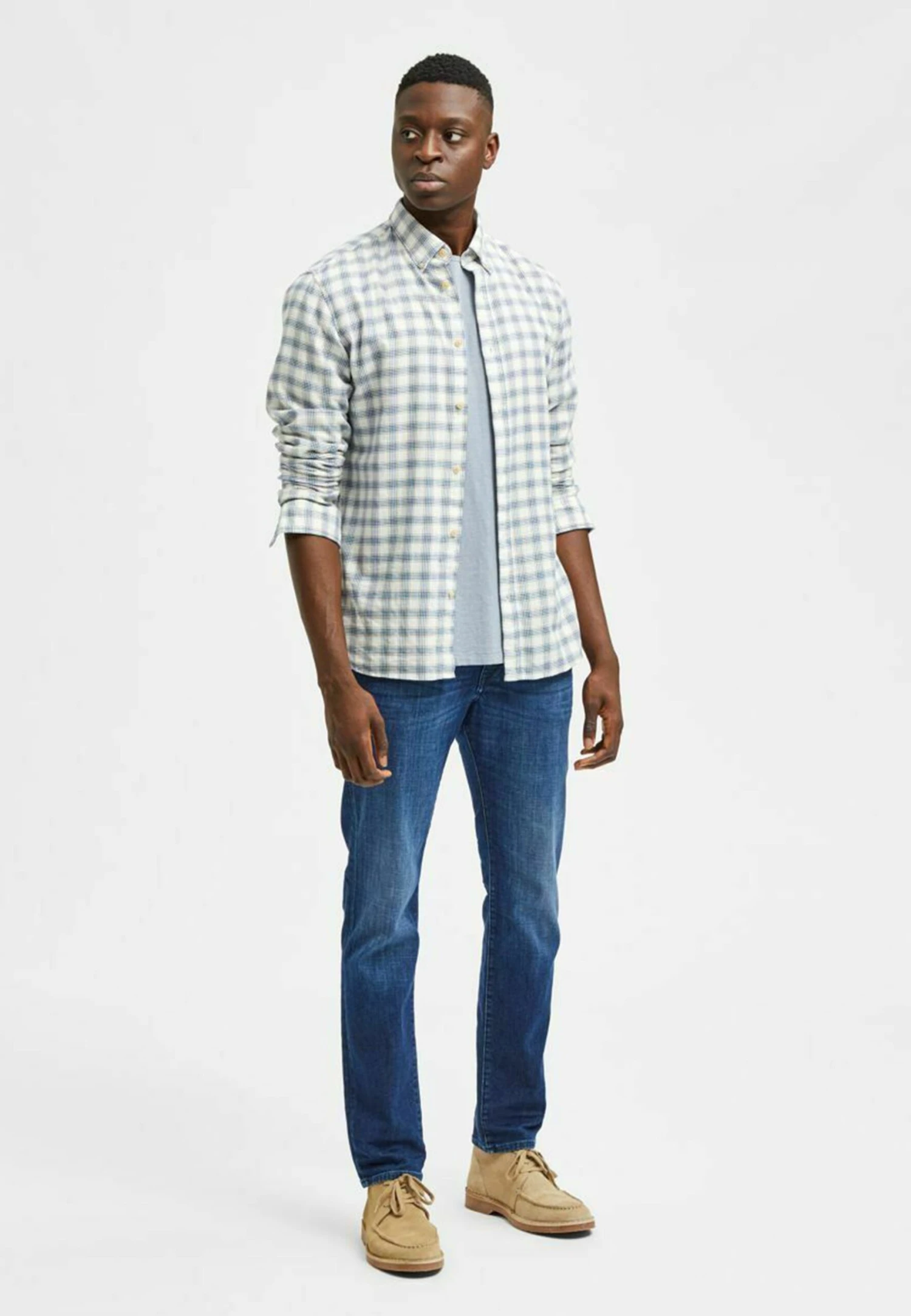 Selected Homme Straight Leg Jeans - Medium Blue Denim 4 Selected Homme Straight Leg Jeans - Medium Blue Denim - Afbeelding 2