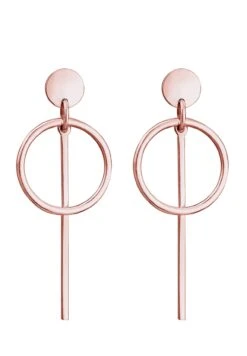 Elli Circle Stick Basic - Oorbellen - Rosegold-Coloured -Mode Kledingwinkel ed193ea5230240f0b345a2b9e010aa96