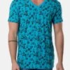 T-Shirt Print - Bleu Turquoise 1 T-Shirt Print - Bleu Turquoise -Mode Kledingwinkel ef097db7c6ff450c93e2b3235673e877