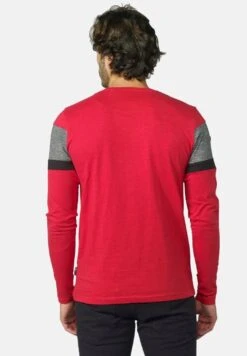 Koroshi Contrast Cut - Longsleeve - Rojo Red -Mode Kledingwinkel ef1b8dd026aa4ddebd46de985f5802d6