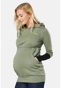Maternity With Breastfeeding Access - Hoodie - Khaki Black -Mode Kledingwinkel eff0fba65b774ffab7f49d16f9b3c4d6