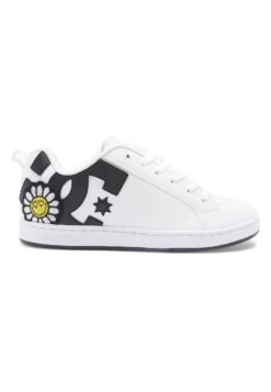 DC SHOES Court Graffik - Sneakers Laag - White Black Yellow -Mode Kledingwinkel f04830a987904e39b40a6e334c428865