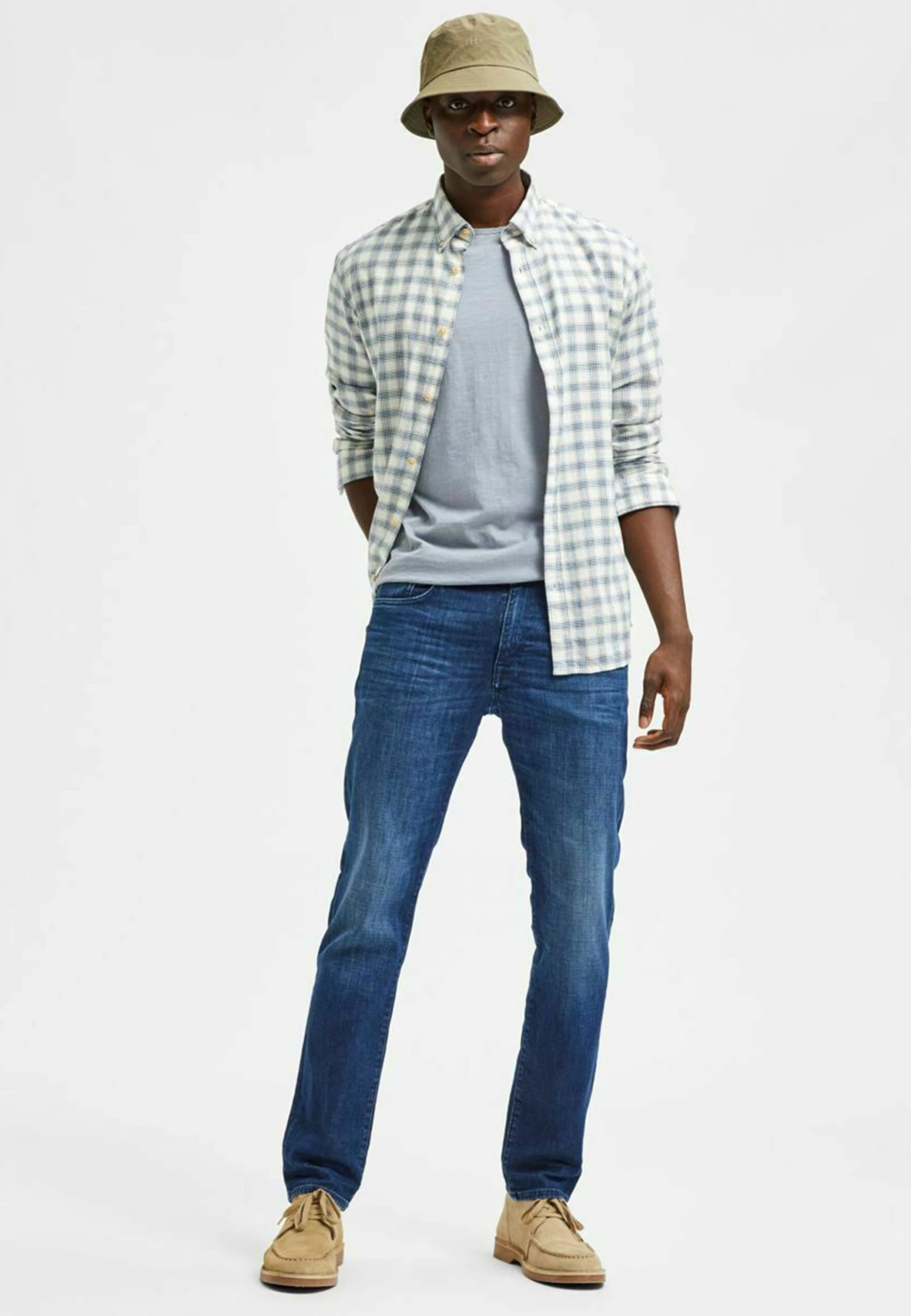 Selected Homme Straight Leg Jeans - Medium Blue Denim 7 Selected Homme Straight Leg Jeans - Medium Blue Denim - Afbeelding 5