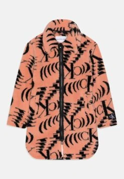 Calvin Klein Jeans Monogram Teddy Coat - Fleecejas - Pink