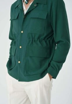Lichte Jas - Dark Green -Mode Kledingwinkel f2eea4a357634af8b97d44a30a003ffb