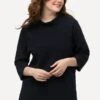 Ulla Popken Struktur Stehkragen 3/4 Arm - Sweater - Marine 1 Ulla Popken Struktur Stehkragen 3/4 Arm - Sweater - Marine -Mode Kledingwinkel f5835bdb0f5442879f4cfb9088ebd432