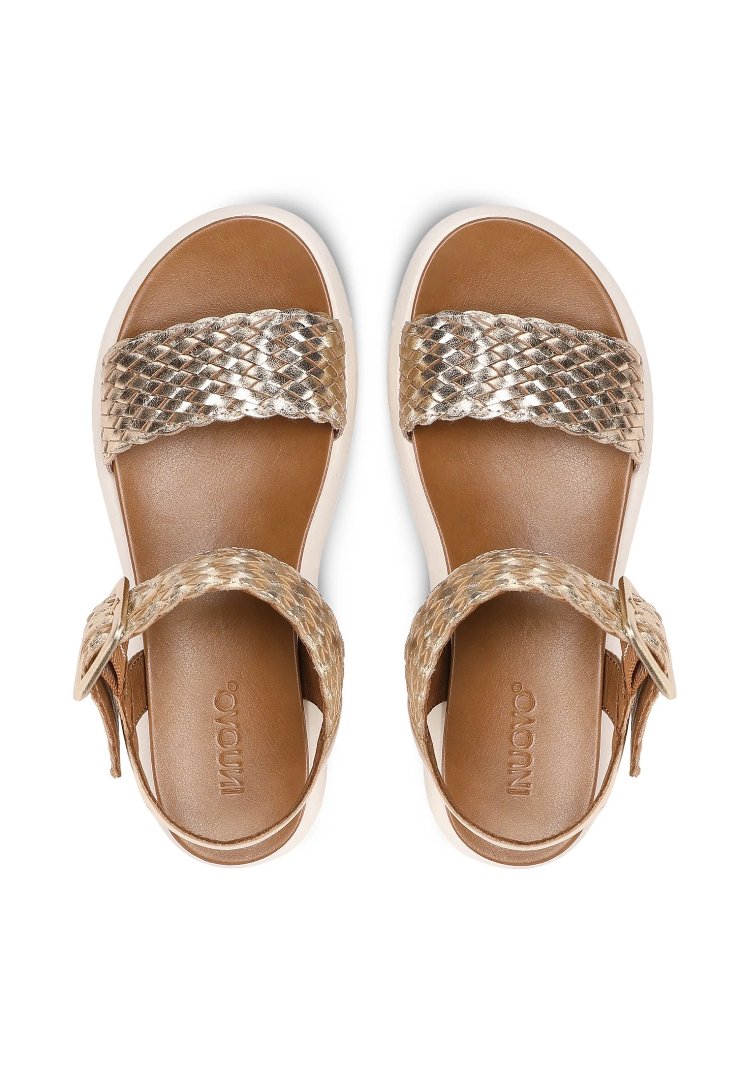 Inuovo Sandalen Met Plateauzool - Gold-Crema Gca 6 Inuovo Sandalen Met Plateauzool - Gold-Crema Gca - Afbeelding 4