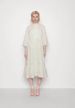 Yasmelinda Ankle Dress - Blousejurk - Star White