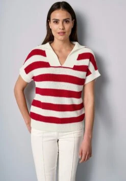 Poloshirt - Rot Weiß