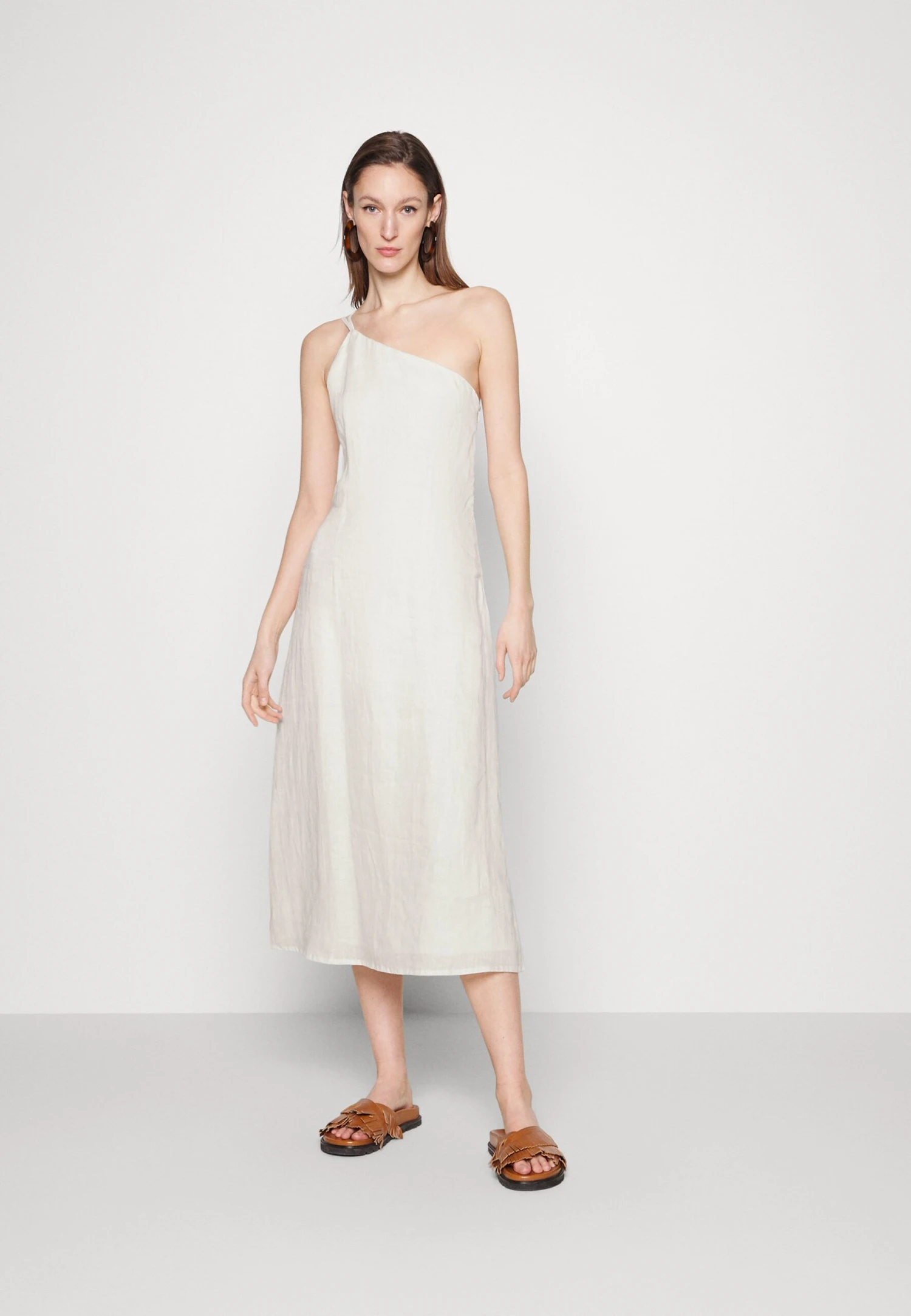 Faithfull The Brand Soko Midi Dress - Jurk - Eggshell 4 Faithfull The Brand Soko Midi Dress - Jurk - Eggshell - Afbeelding 2