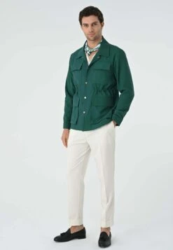 Lichte Jas - Dark Green -Mode Kledingwinkel faba1a4ba90c44cd921e95f96de960f0