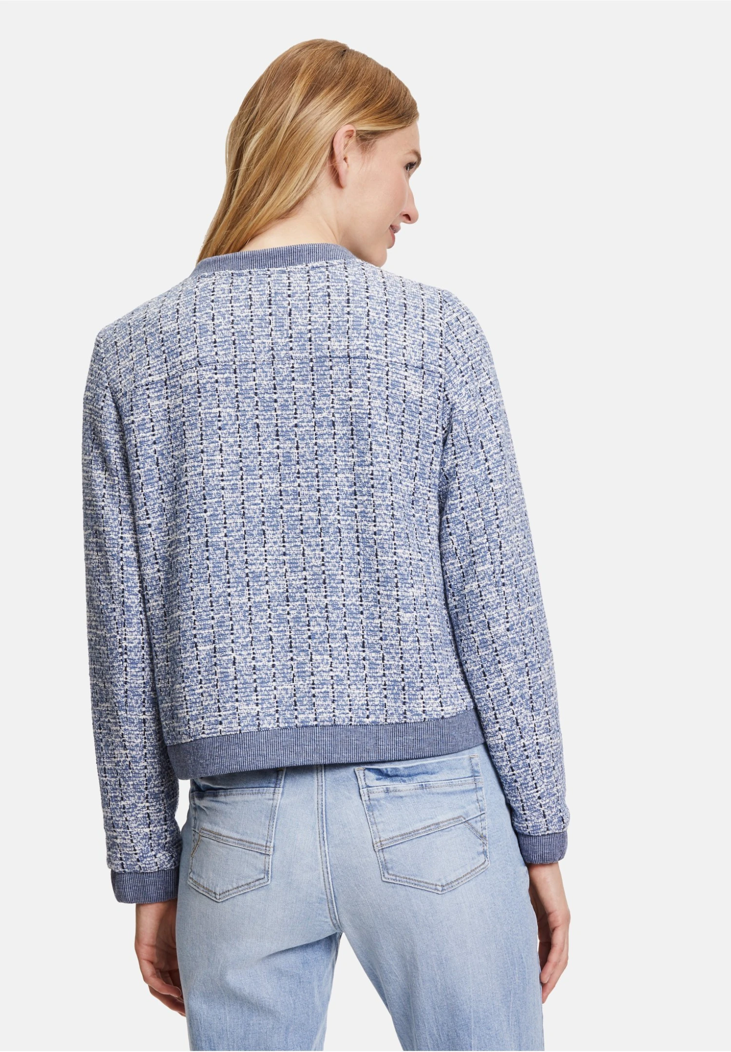 Mit Rundhalsausschnitt - Lichte Jas - Light Blue Dark Blue 5 Mit Rundhalsausschnitt - Lichte Jas - Light Blue Dark Blue - Afbeelding 3