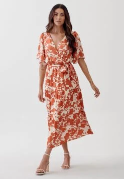 Tussah Louisa Midi- Jurk - Shadow Floral