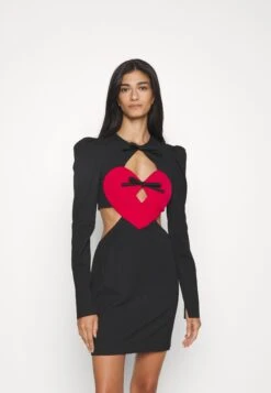 Cocktailjurk - Fantasy Print Black -Mode Kledingwinkel fb43c94961b34c69a0e7a8f182f071d1