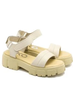 Sandalen Met Plateauzool - Kremowy -Mode Kledingwinkel fb4a69b1e0924e5e854db7305d1111ba