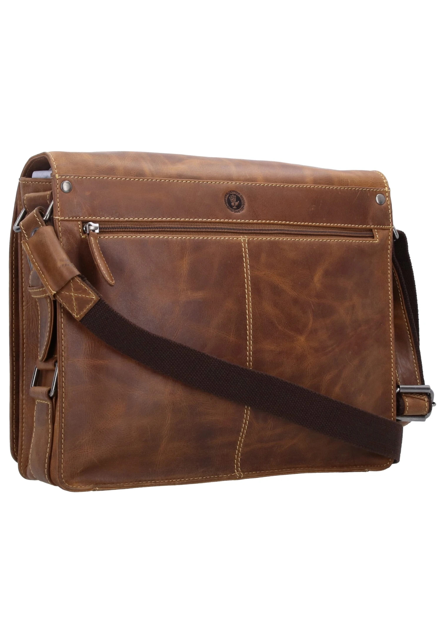 Vintage Cafe-Racer Messenger - Schoudertas - Braun 4 Vintage Cafe-Racer Messenger - Schoudertas - Braun - Afbeelding 2