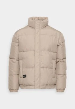 Hollister Co. Wide Channel Cozy Mock - Winterjas - Tan