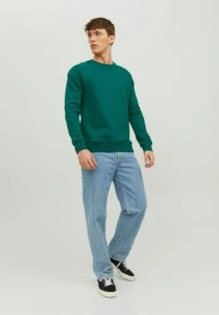 Jack & Jones Jjestar Basic Crew Neck - Sweater - Storm -Mode Kledingwinkel fce2a3d9c6cf48e5bd42b1ad15db28ad