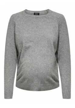 ONLY MATERNITY Mama Loose Fit - Trui - Medium Grey Melange -Mode Kledingwinkel fd140bbf40154bd3b4e26c50bbda6d89