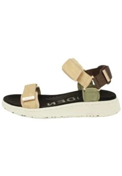 Woden Line - Sandalen Met Sleehak - Mehrfarbig