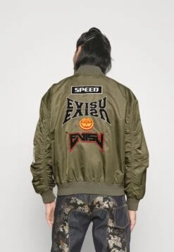 Evisu Kamon Jacket - Bomberjacks - Dark Olive -Mode Kledingwinkel fd9d02874c7e4aada897dfe7af1a3342